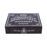 Black and White Spirit Board and Planchette Jewellery Storage Box with Mirror Default Title - Boxes at Gift Moments