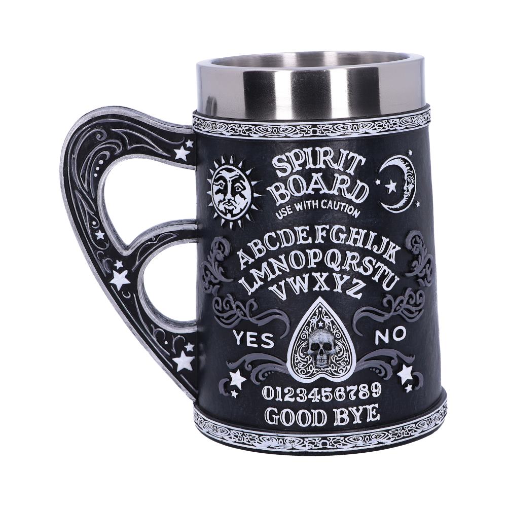 Black and White Spirit Board Tankard Mug - Tankards at Gift Moments