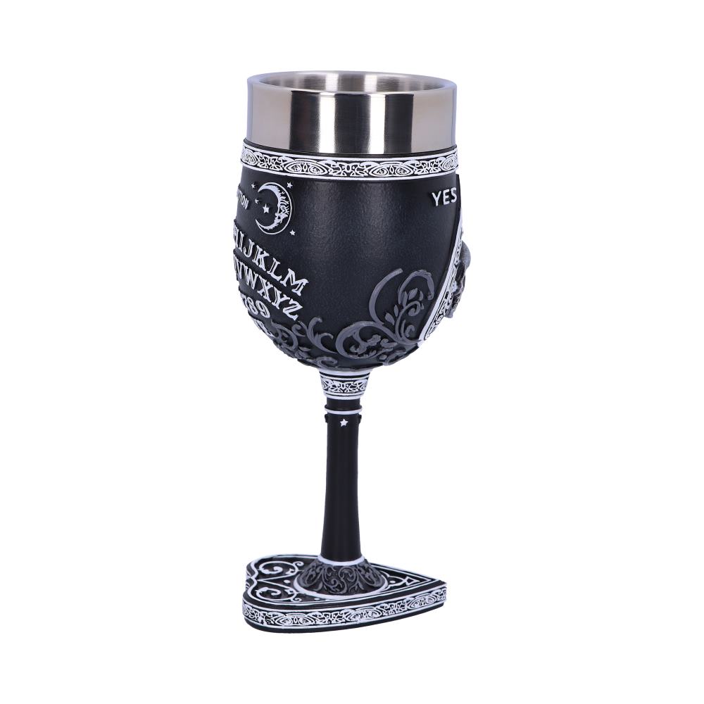 Black and White Spirit Board Goblet Glass - Goblets & Chalices at Gift Moments