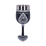 Black and White Spirit Board Goblet Glass - Goblets & Chalices at Gift Moments