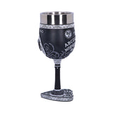 Black and White Spirit Board Goblet Glass - Goblets & Chalices at Gift Moments