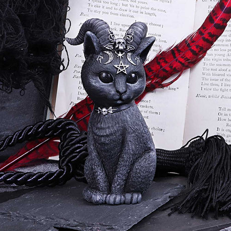 Pawzuph Horned Occult Cat Figurine - Figures & Collectables at Gift Moments