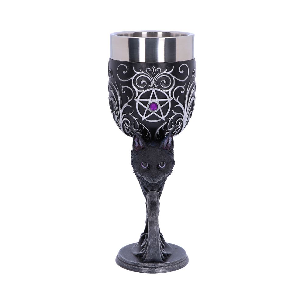 Familiars Love Twin Cat Heart Set of Two Goblets - Goblets & Chalices at Gift Moments