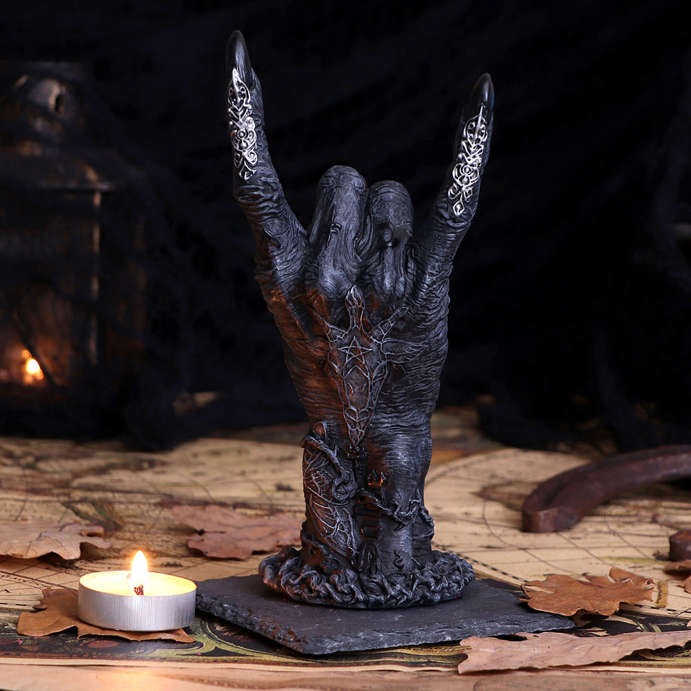 Baphomet's Horns Horror Hand Figurine - Figures & Collectables at Gift Moments