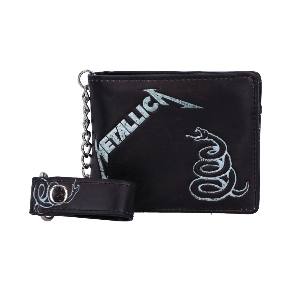 Metallica Black Album Wallet with Chain Default Title - Wallets at Gift Moments