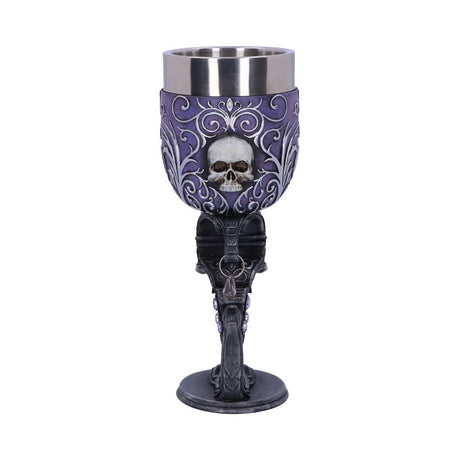 Deaths Desire Twin Skull Heart Set of Two Goblets - Goblets & Chalices at Gift Moments