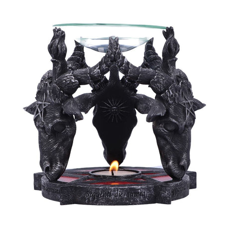 Occult Baphomet Head Oil Burner - Oil Burner at Gift Moments