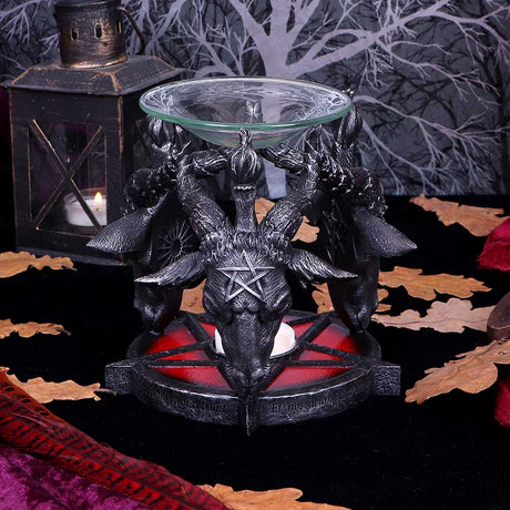 Occult Baphomet Head Oil Burner - Oil Burner at Gift Moments