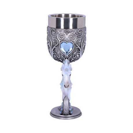 Enchanted Hearts Twin Unicorn Heart Set of Two Goblets - Goblets & Chalices at Gift Moments