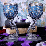 Wild at Heart Twin Wolf Heart Set of Two Goblets - Goblets & Chalices at Gift Moments