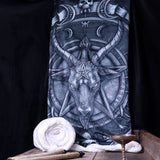 Baphomet Triple Horn Sabbatic Goat Throw Blanket - Throws at Gift Moments