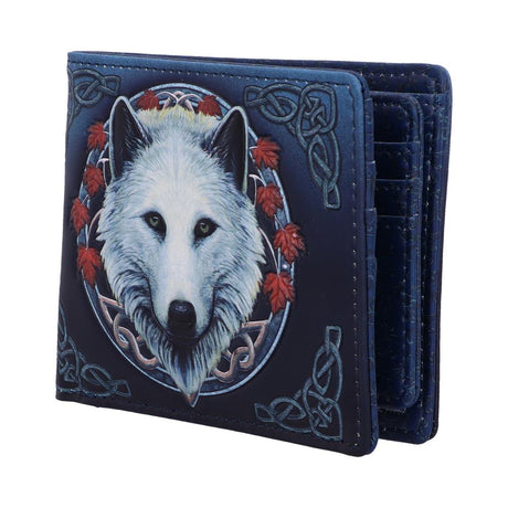 Lisa Parker Guardian of the Fall White Autumn Wolf Wallet - Wallets at Gift Moments