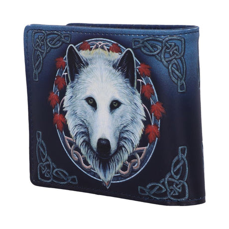 Lisa Parker Guardian of the Fall White Autumn Wolf Wallet - Wallets at Gift Moments