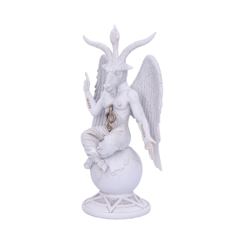 Dark Lord 26cm White Baphomet Figurine - Figures & Collectables at Gift Moments