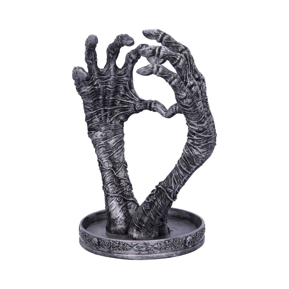 Gothic Mummified Love Heart Hands Jewellery Dish Holder - Figures & Collectables at Gift Moments