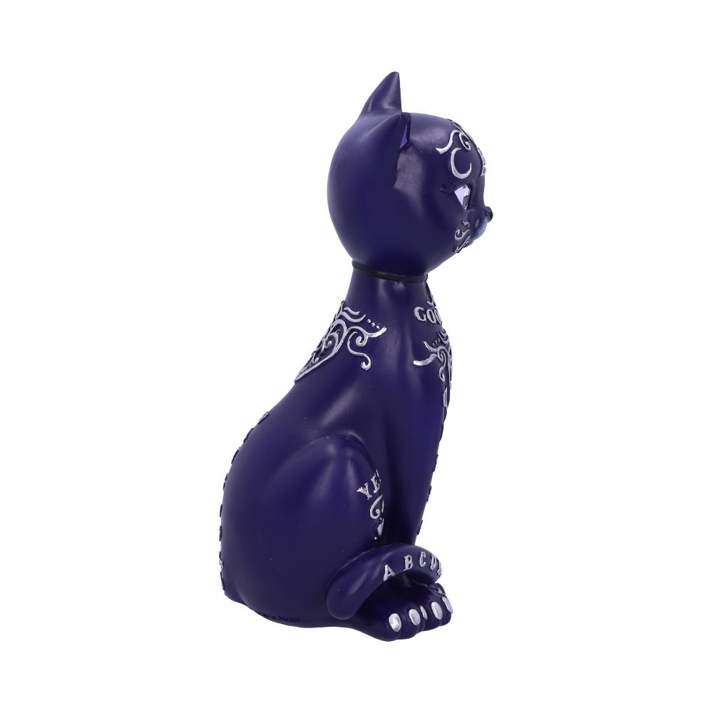 Purple Mystic Kitty 26cm Ouija Cat Figurine - Figures & Collectables at Gift Moments