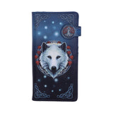 Lisa Parker Guardian of the Fall White Autumn Wolf Embossed Purse Default Title - Purses at Gift Moments