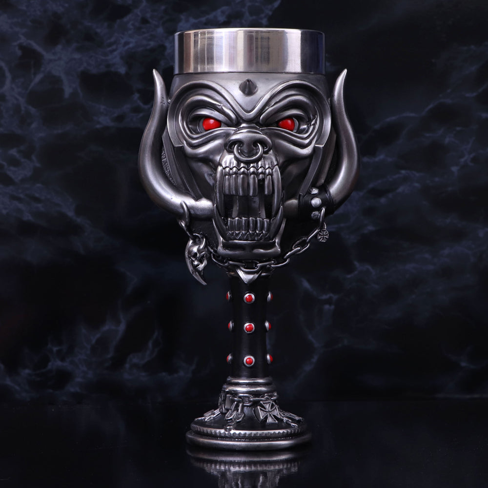 Motorhead Snaggletooth Warpig Goblet Glass - Goblets & Chalices at Gift Moments