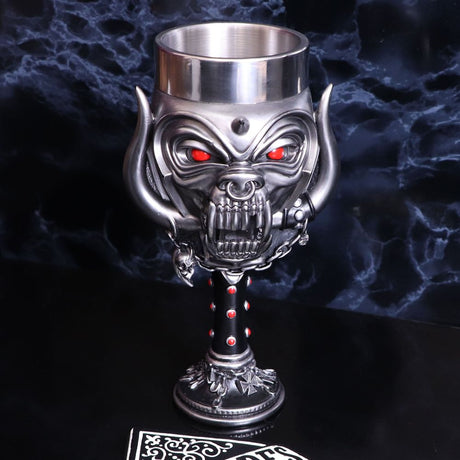 Motorhead Snaggletooth Warpig Goblet Glass - Goblets & Chalices at Gift Moments