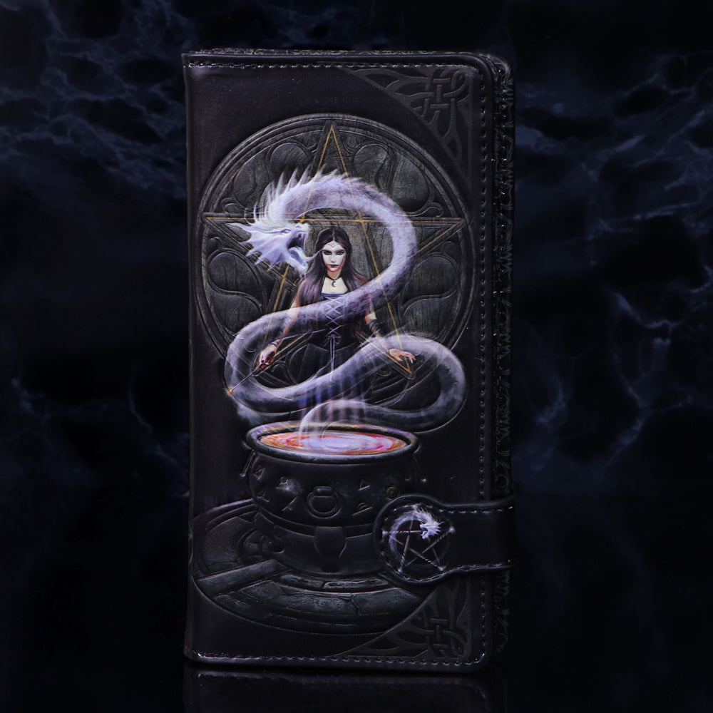 Anne Stokes The Summoning Witch and Dragon Embossed Purse - Purses at Gift Moments