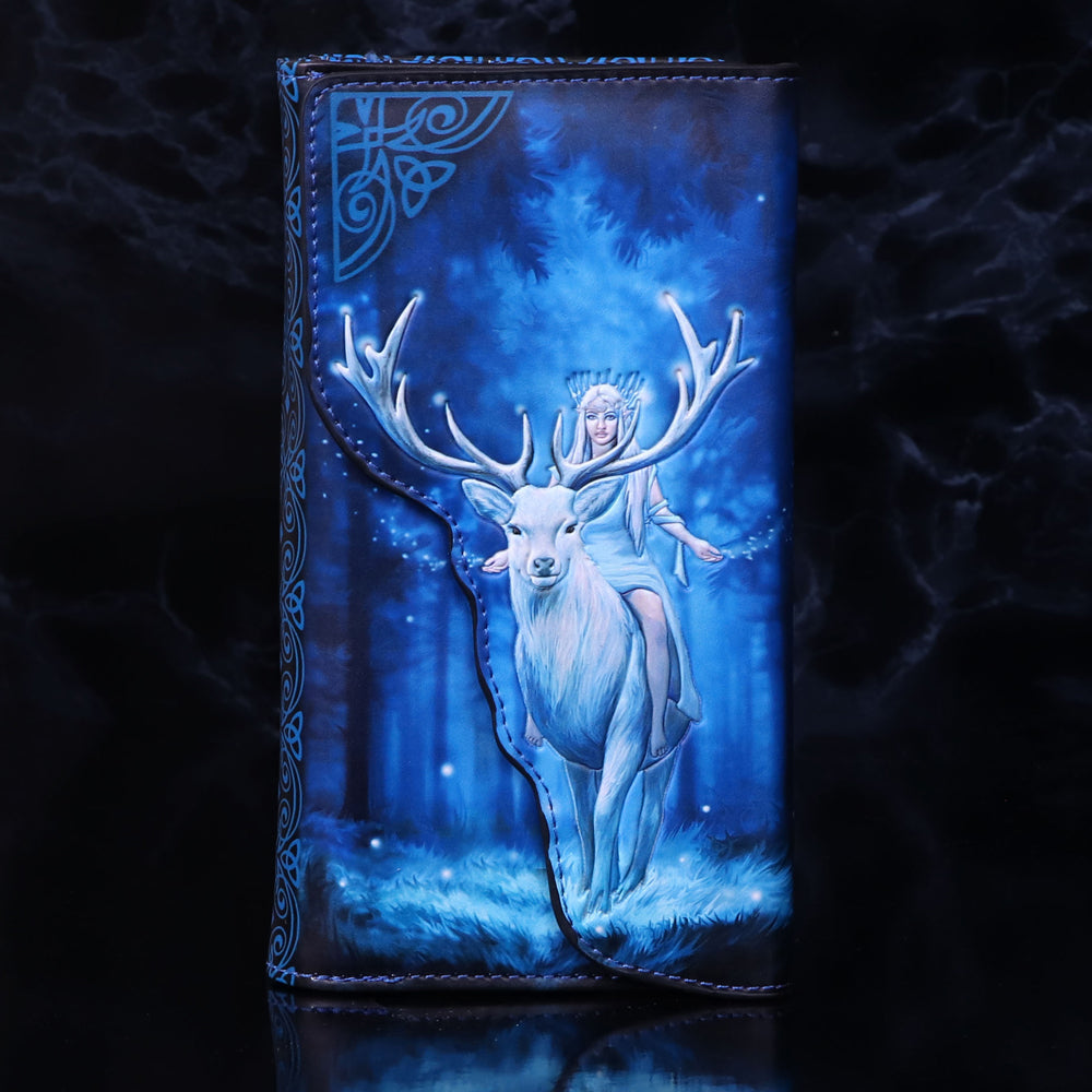 Elven Queen and Stag Embossed Purse - Purses at Gift Moments