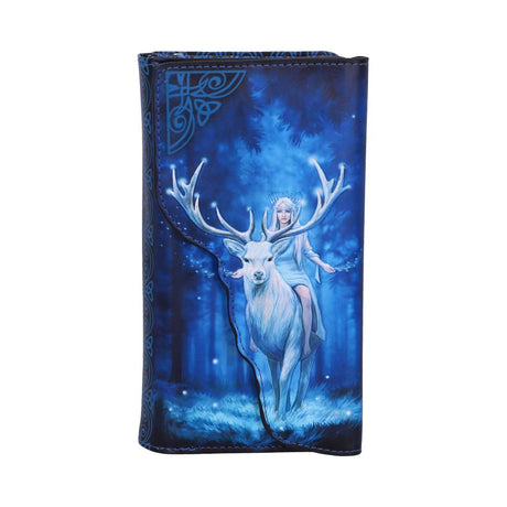 Anne Stokes Fantasy Forest Elven Queen and Stag Embossed Purse Default Title - Purses at Gift Moments