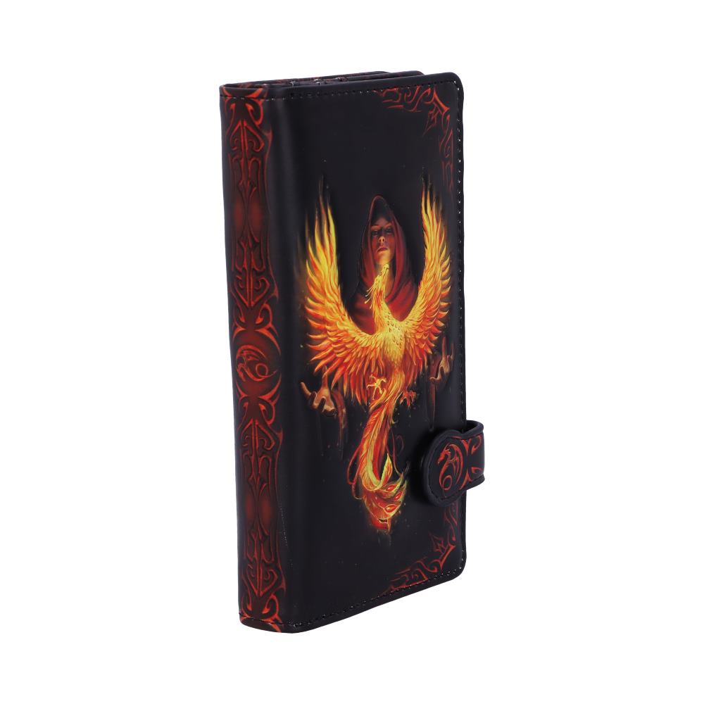 Anne Stokes Phoenix Rising Mythical Bird Embossed Purse - Purses at Gift Moments