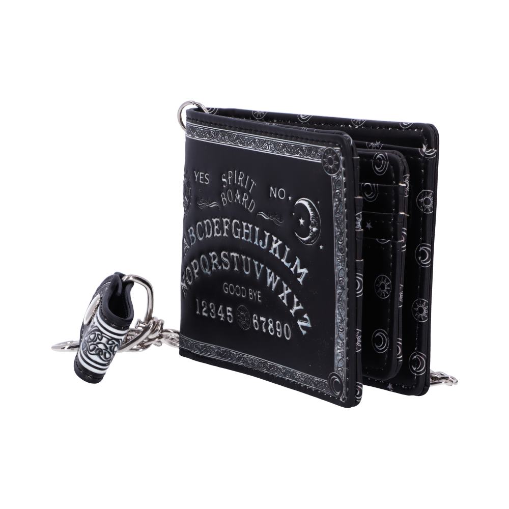 Spirit Board Embossed Purse Ouija Wallet Black 18.5cm - Wallets at Gift Moments