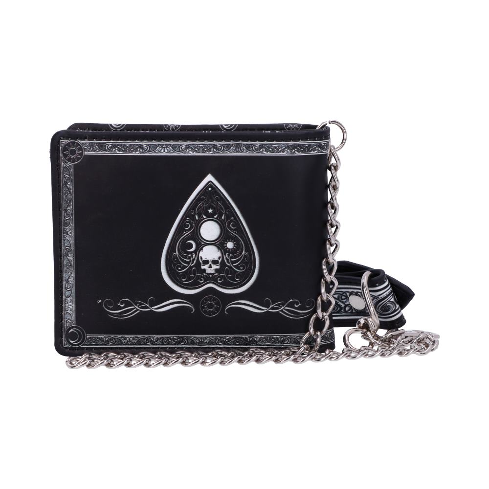 Spirit Board Embossed Purse Ouija Wallet Black 18.5cm - Wallets at Gift Moments