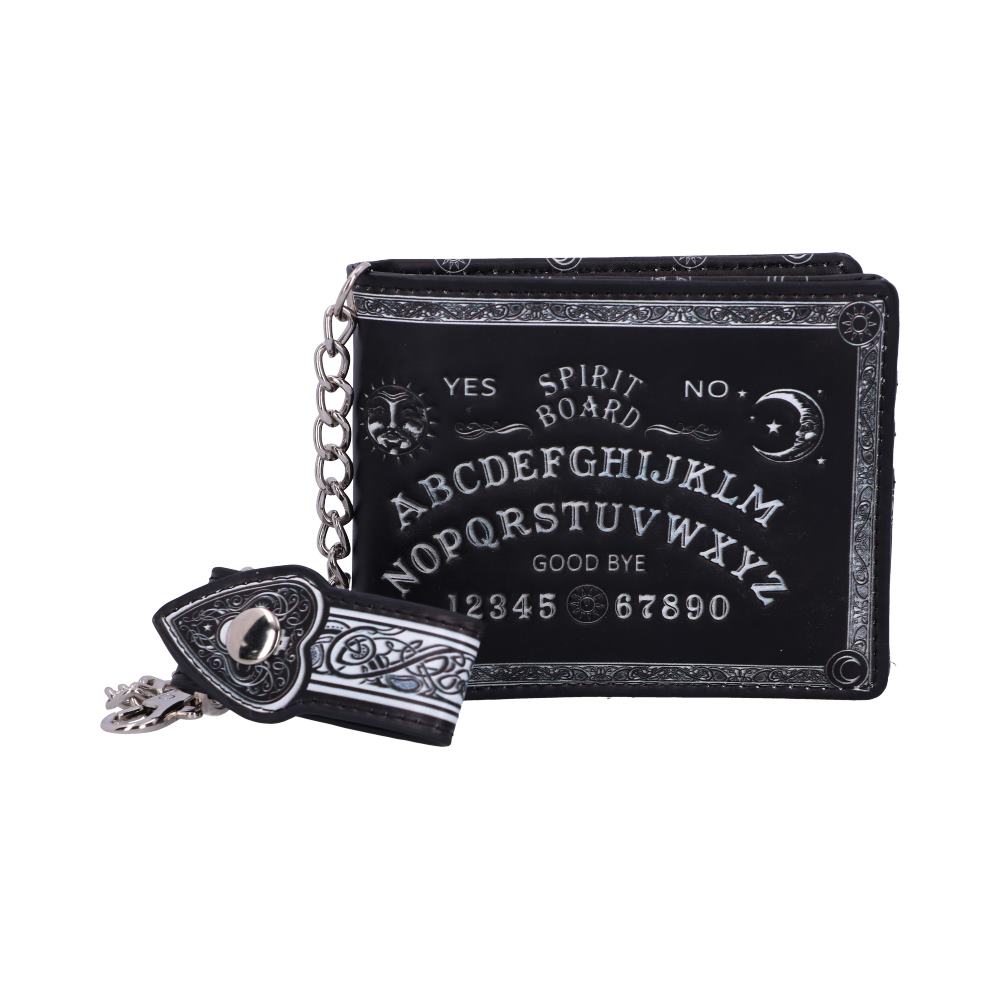 Spirit Board Embossed Purse Ouija Wallet Black 18.5cm Default Title - Wallets at Gift Moments