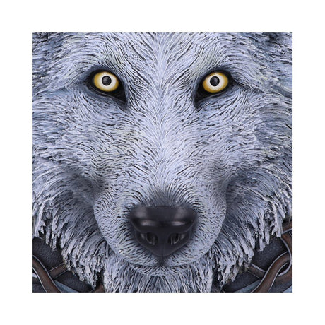 Lisa Parker Guardian of the Fall White Autumn Wolf Wall Plaque - Wall Hanging Sculptures at Gift Moments