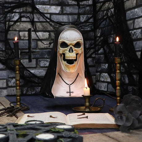 James Ryman Sister Mortis 29cm Skeleton Nun Horror Bust Figurine - Figures & Collectables at Gift Moments