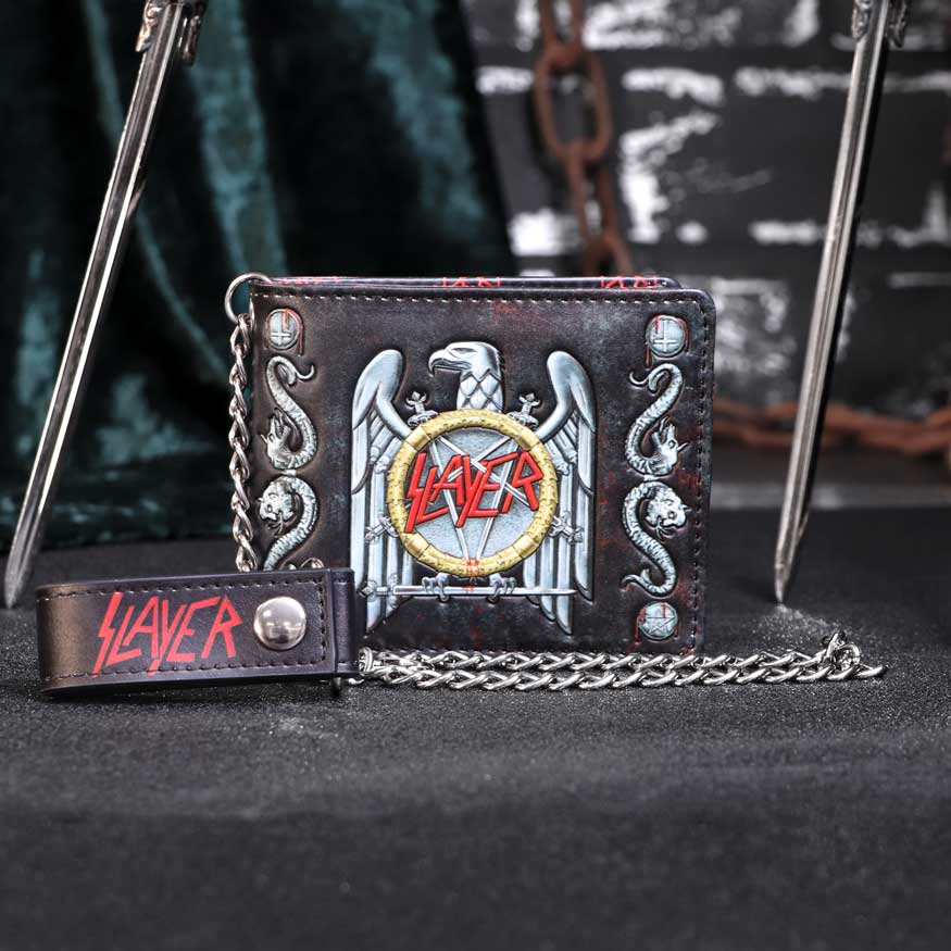 Slayer Eagle Logo Embossed Wallet Purse - Wallets at Gift Moments