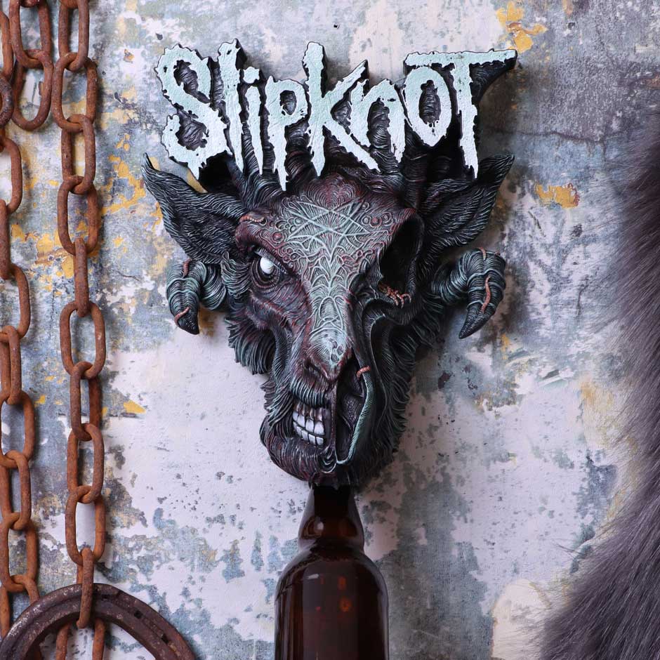 Officially Licensed Slipknot Infected Goat Logo Wall Mounted Bottle Opener - Bottle Openers at Gift Moments