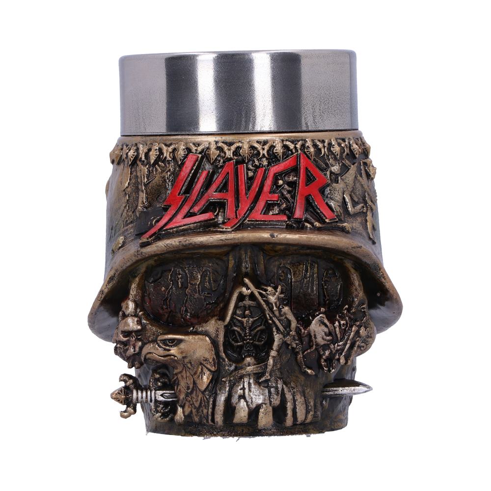 Slayer Eagle Helmet Skull Logo Shot Glass Default Title - Shot Glasses at Gift Moments