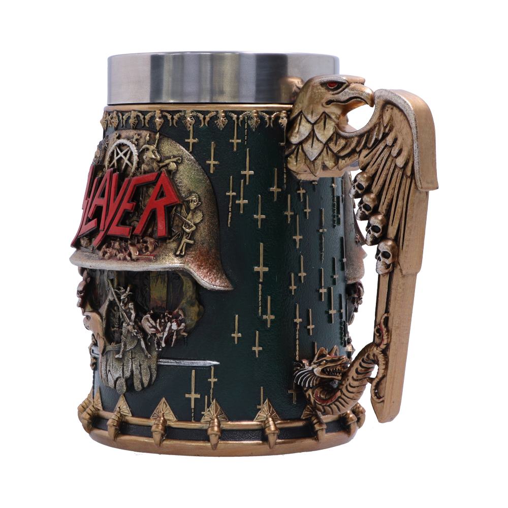 Slayer Eagle Helmet Skull Logo Tankard - Tankards at Gift Moments