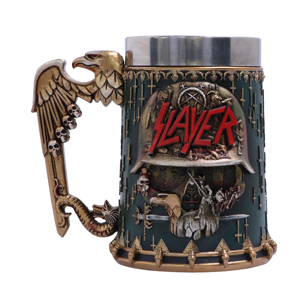 Slayer Eagle Helmet Skull Logo Tankard - Tankards at Gift Moments