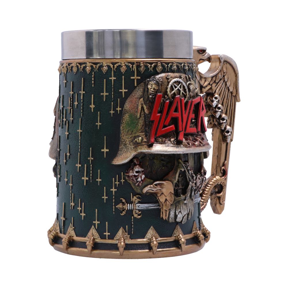 Slayer Eagle Helmet Skull Logo Tankard - Tankards at Gift Moments