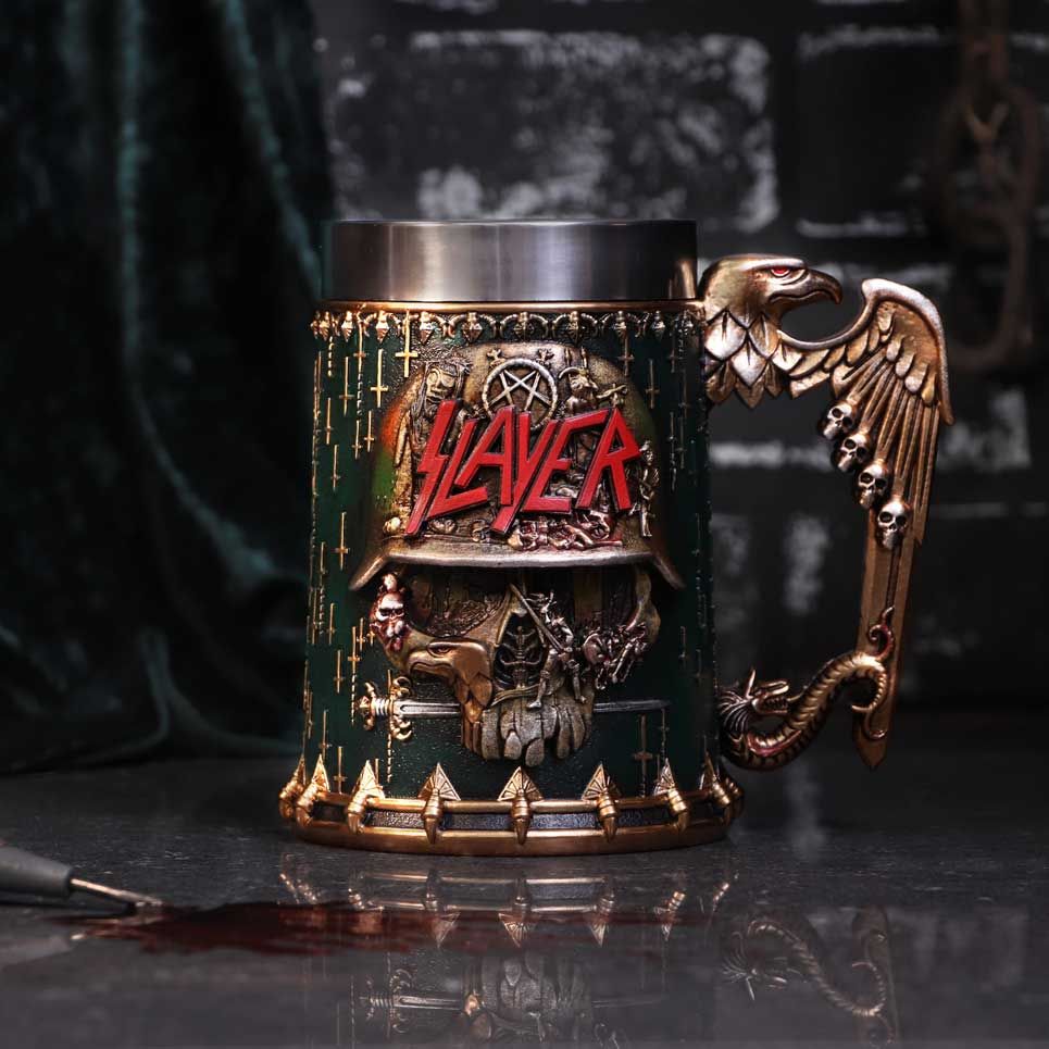 Slayer Eagle Helmet Skull Logo Tankard - Tankards at Gift Moments