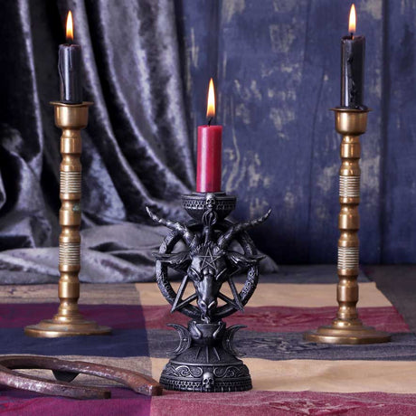 Baphomet Candle Holder 15.5cm - Candles & Holders at Gift Moments