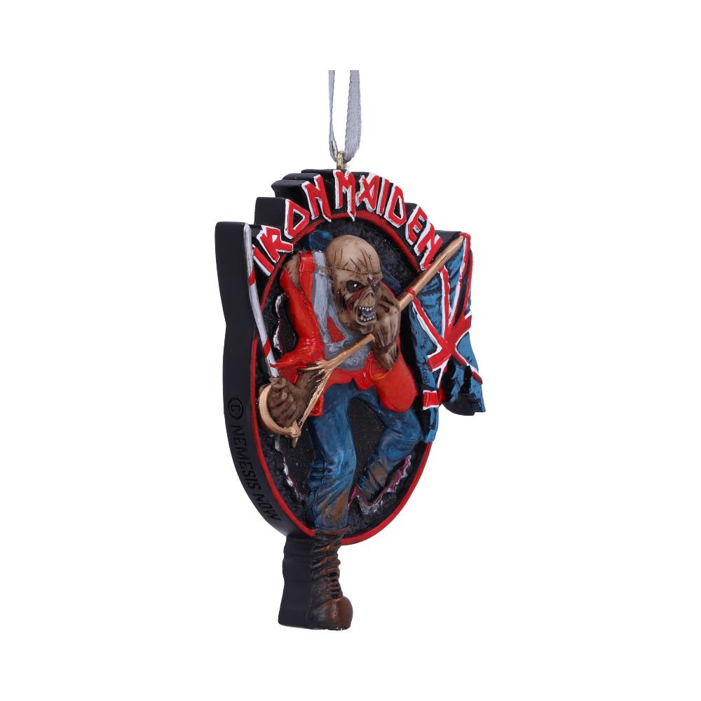 Iron Maiden The Trooper Hanging Ornament 8.5cm - Signs & Plaques at Gift Moments