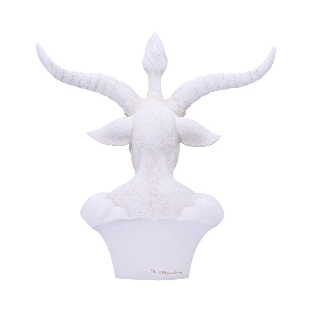 White Baphomet Bust 33.5cm - Figures & Collectables at Gift Moments