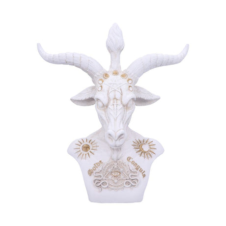 White Baphomet Bust 33.5cm Default Title - Figures & Collectables at Gift Moments