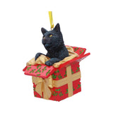 Lisa Parker Present Cat Hanging Ornament 9cm - Hanging Decorations at Gift Moments