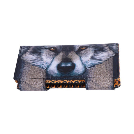 Guardian Wolf Embossed Purse 18.5cm - Purses at Gift Moments