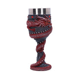 Dragon Coil Goblet Red 20cm - Goblets & Chalices at Gift Moments