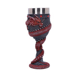 Dragon Coil Goblet Red 20cm Default Title - Goblets & Chalices at Gift Moments