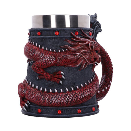 Dragon Coil Tankard Red 16cm - Tankards at Gift Moments