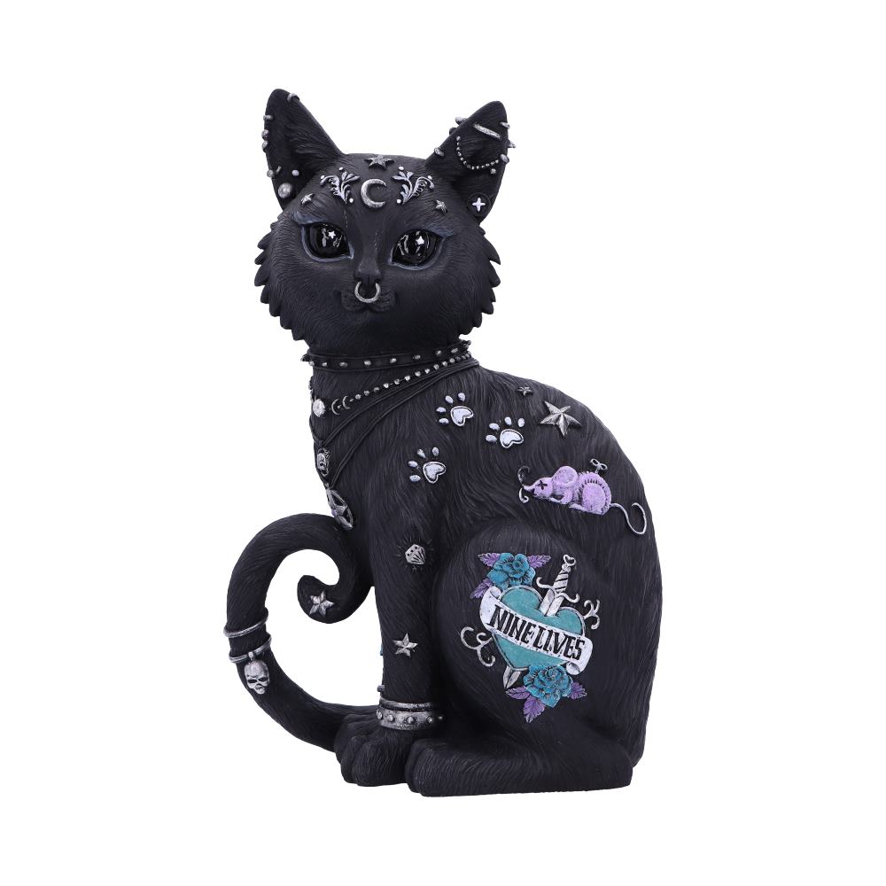 Nine Lives Cat Figurine 22cm Default Title - Figures & Collectables at Gift Moments