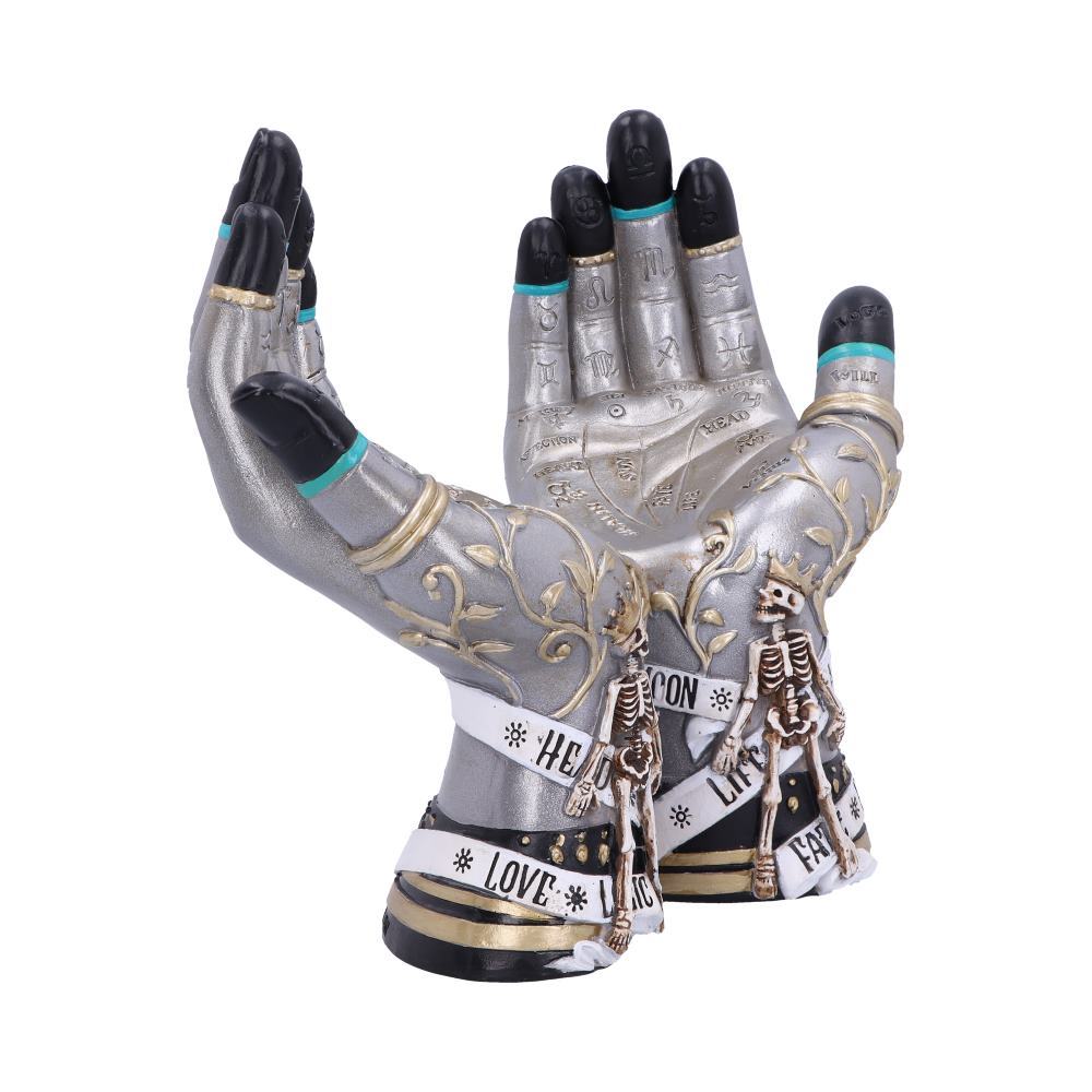 Hands of the Future Palmistry Crystal Ball Holder 20cm - Crystal Balls & Holders at Gift Moments